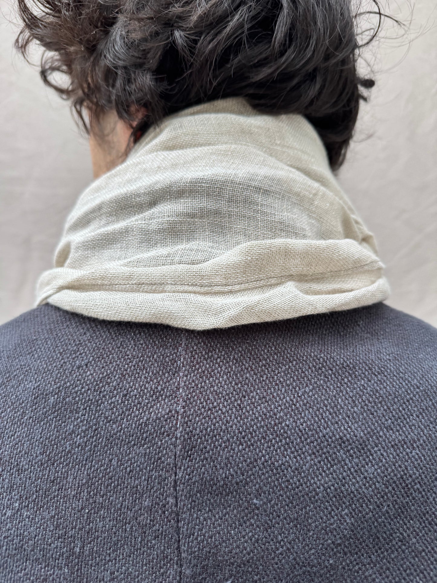 FW25 || CLASSIC LONG SLIM SCARF || LINEN - ECRU