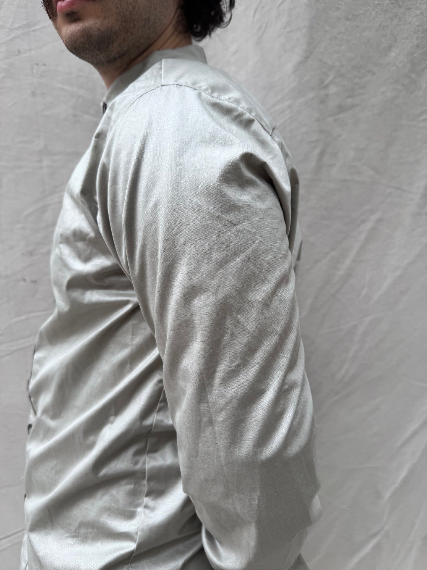 FW25 || FAULTED SHOULDER CLASSIC SHIRT|| 100%  COTTON || SAND