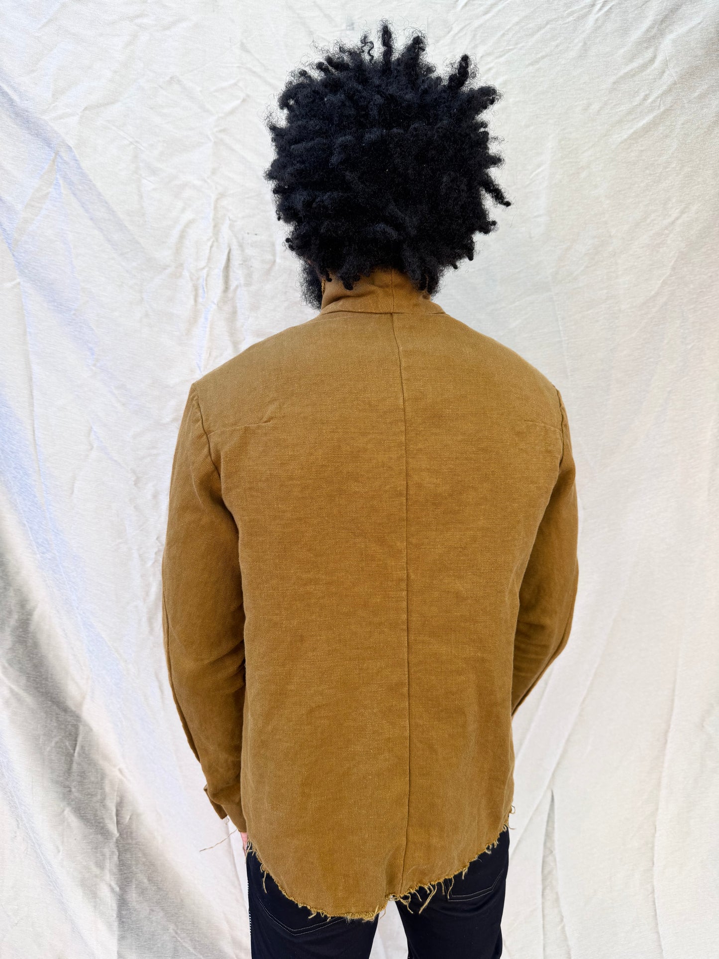 FW25 || PROTOLOGICAL ARCHETYPE SHIRT || RUST HEAVY LINEN