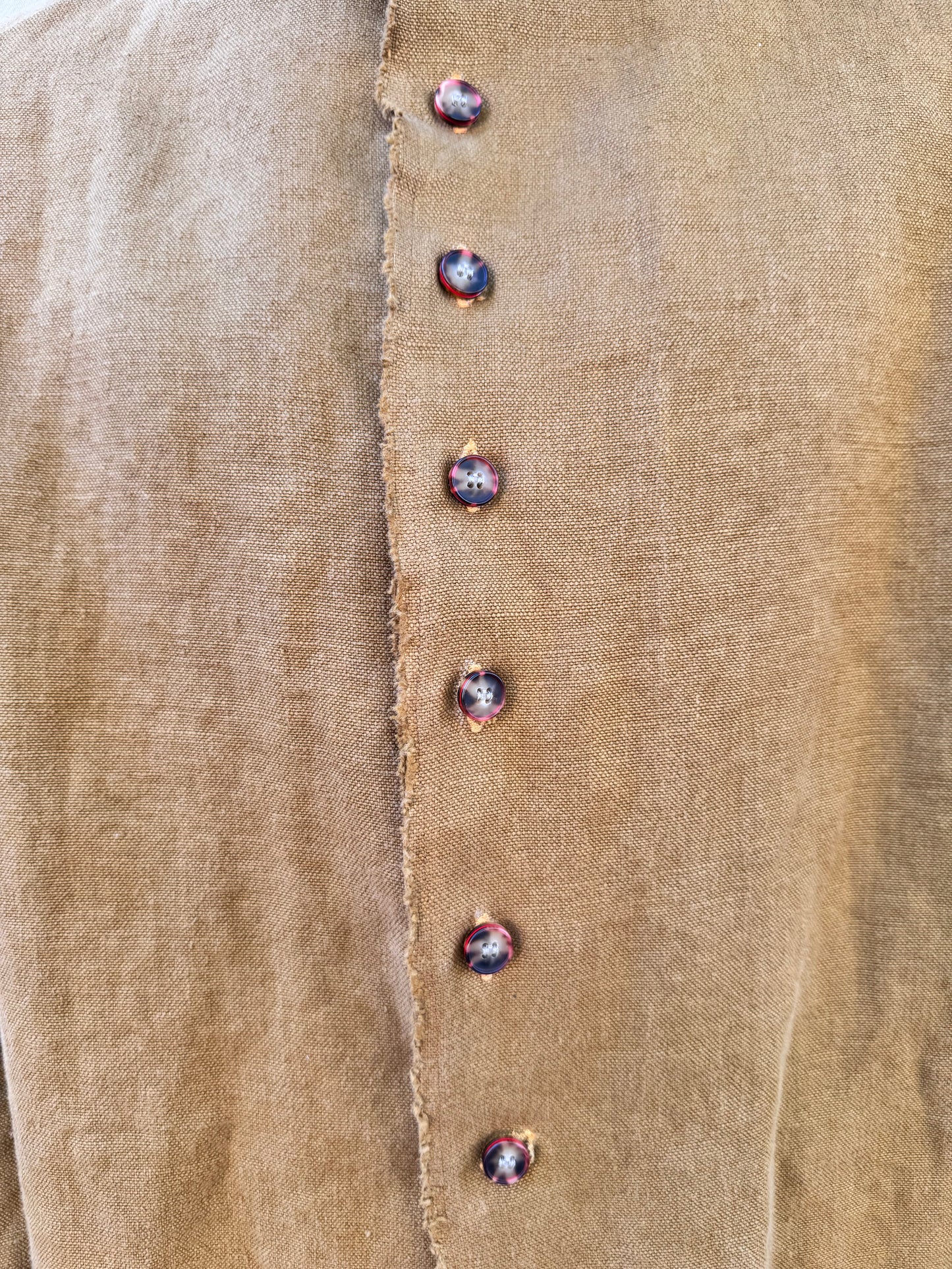 FW25 || PROTOLOGICAL ARCHETYPE SHIRT || RUST HEAVY LINEN