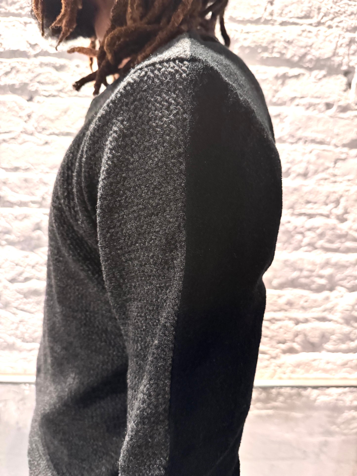 ZBT JAMAICA || .5 PRIMORDIAL LONG SLEEVE || COTTON ||GREY + BLACK