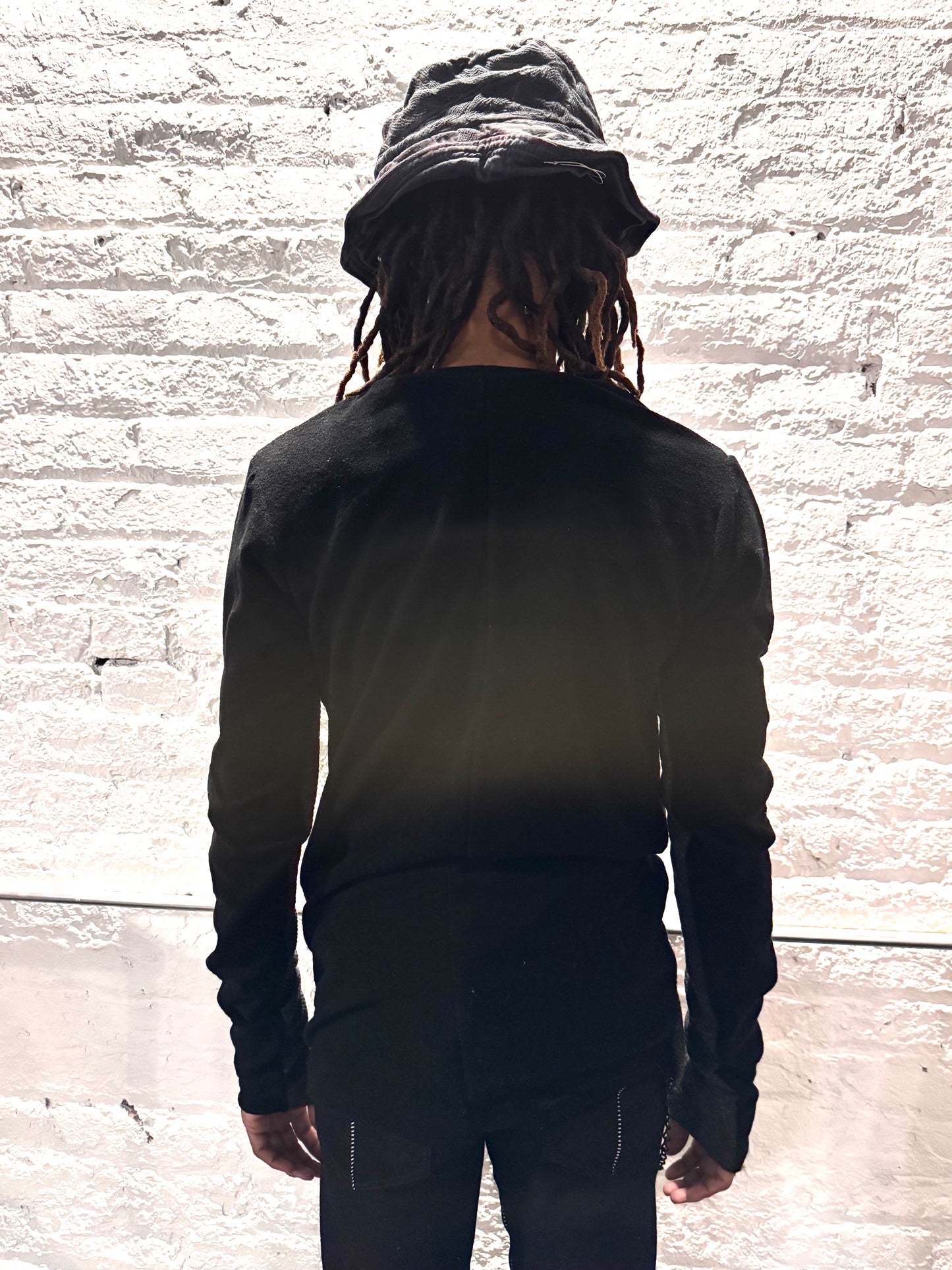 ZBT JAMAICA || .5 PRIMORDIAL LONG SLEEVE || COTTON ||GREY + BLACK