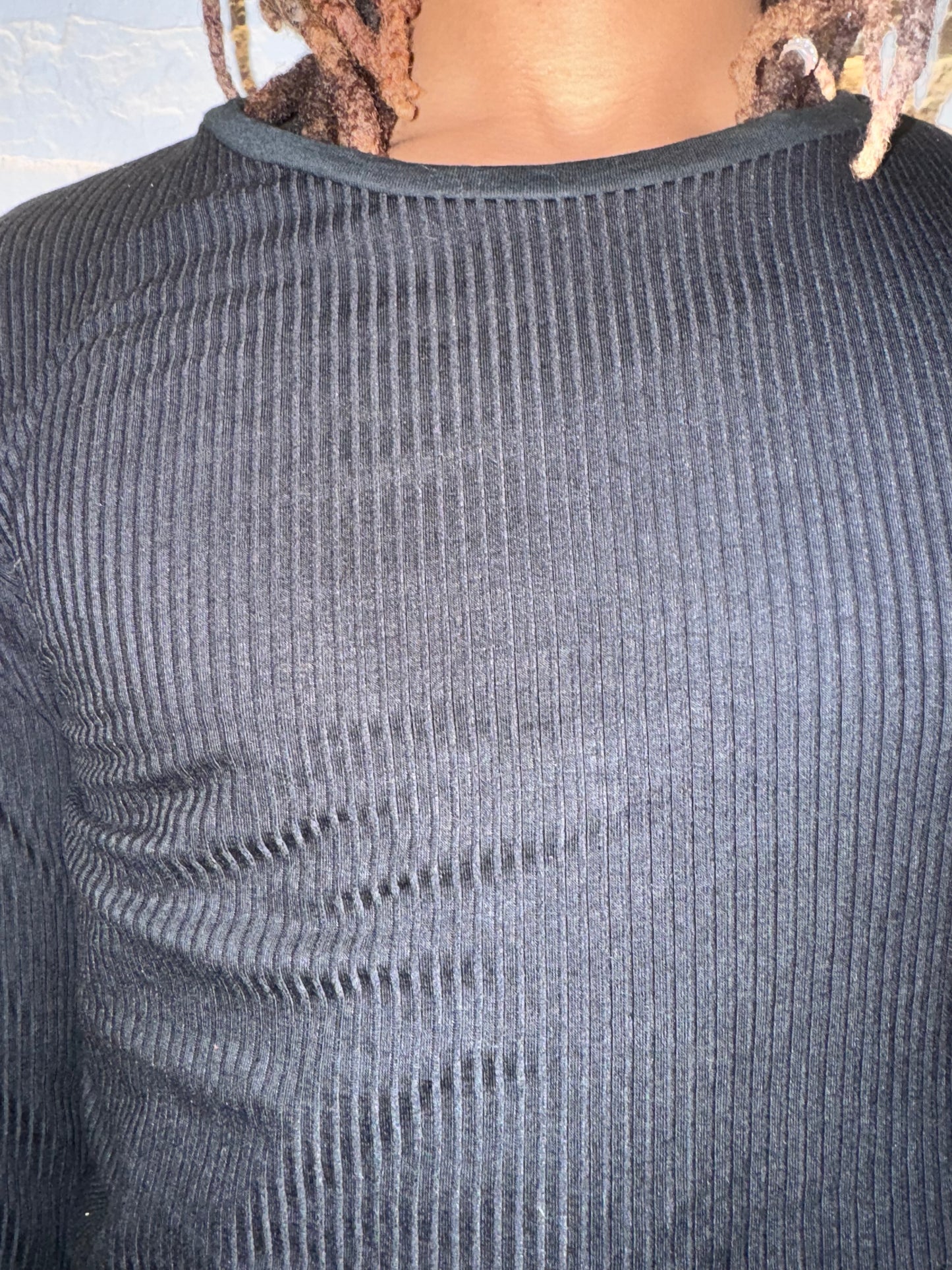 ZBT JAMAICA || .5 PRIMORDIAL LONG SLEEVE || COTTON ||BLACK + BLACK