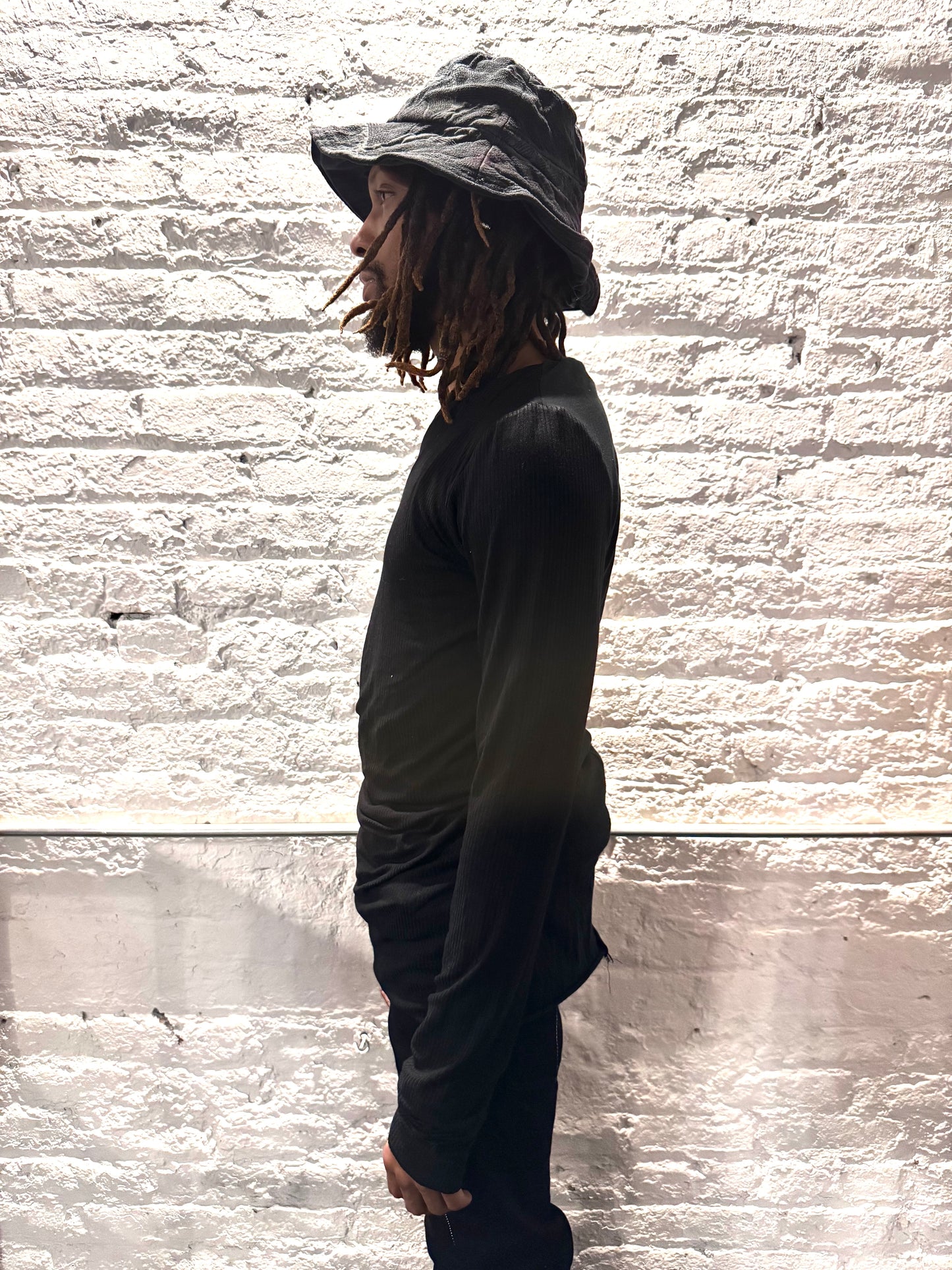 ZBT JAMAICA || .5 PRIMORDIAL LONG SLEEVE || COTTON ||BLACK + BLACK