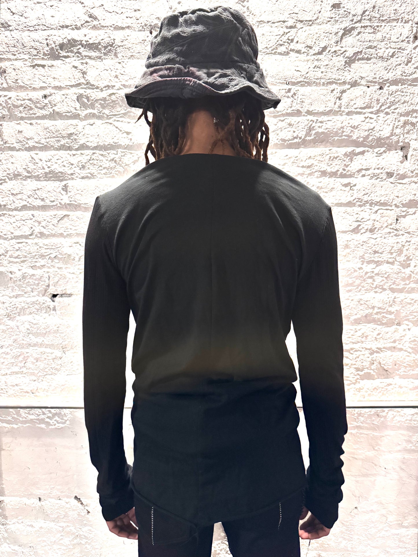 ZBT JAMAICA || .5 PRIMORDIAL LONG SLEEVE || COTTON ||BLACK + BLACK