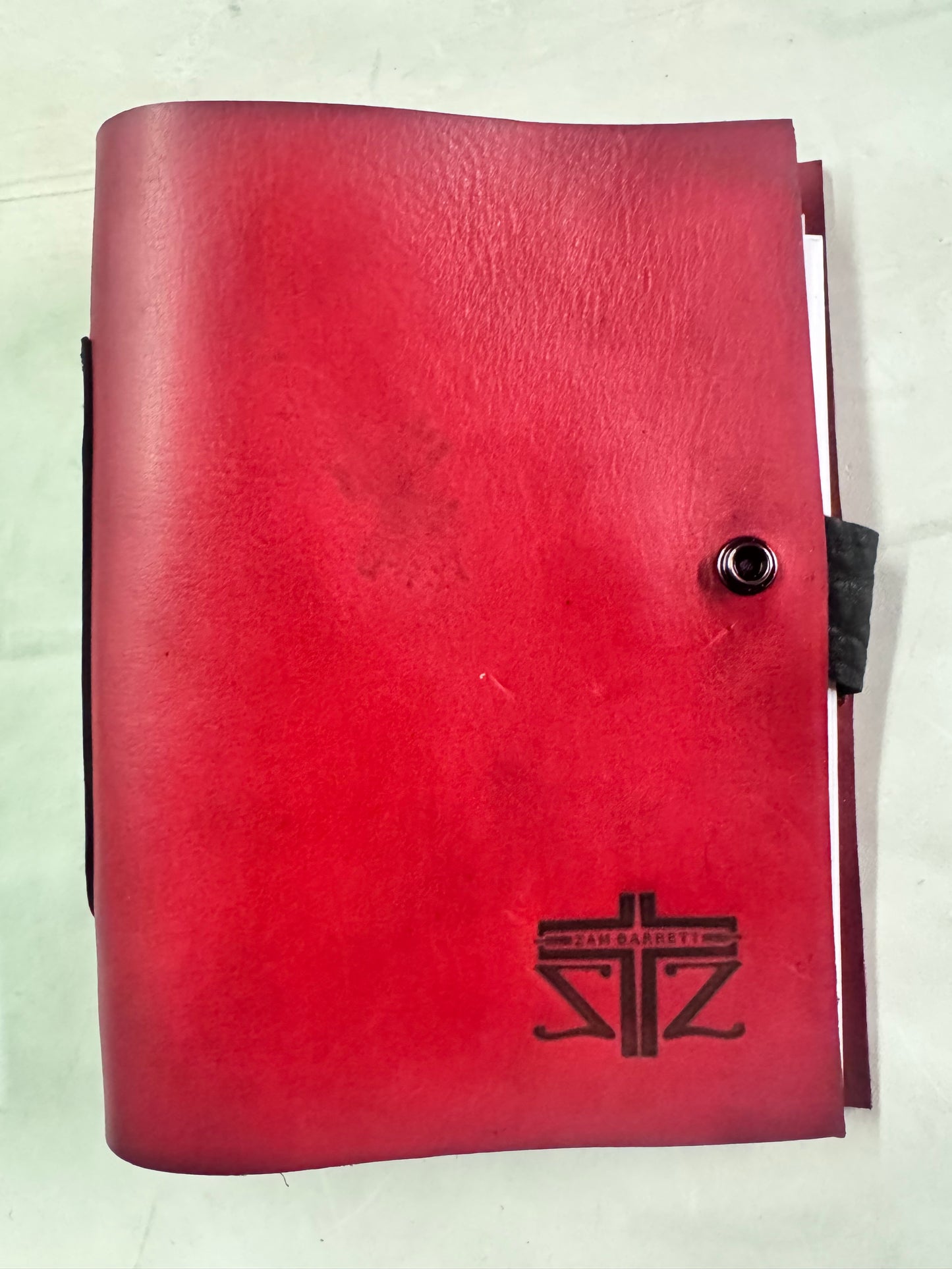 ETERNAL REFILL ARTISANAL SKETCHBOOK || 7 OZ COWHIDE + BISON || RED