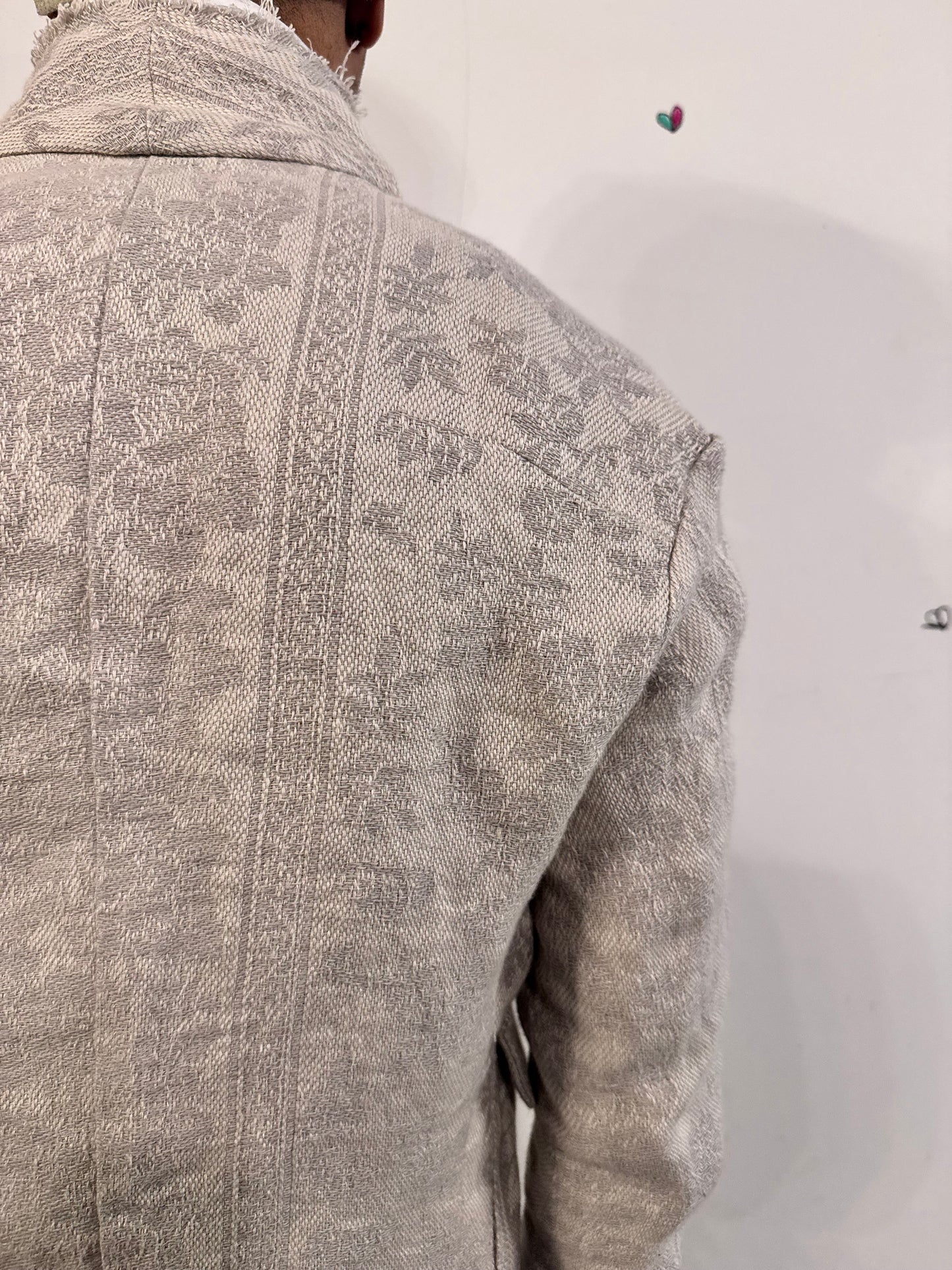 SS26 || PROTOLOGICAL ARCHETYPE LONG BLAZER || LINEN ECRU