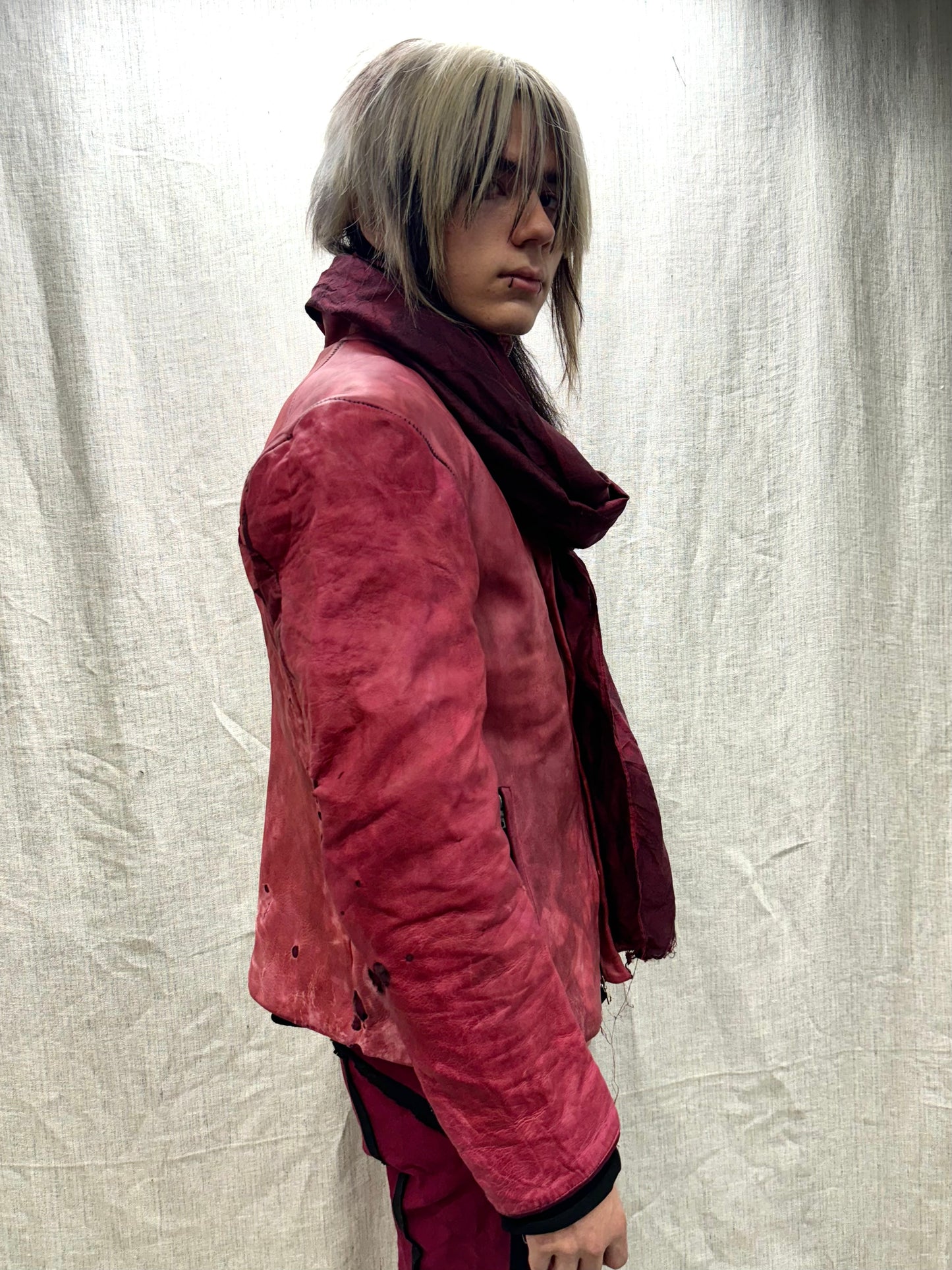 FW24 || SILK SINGLE WIDTH SCARF || MAROON