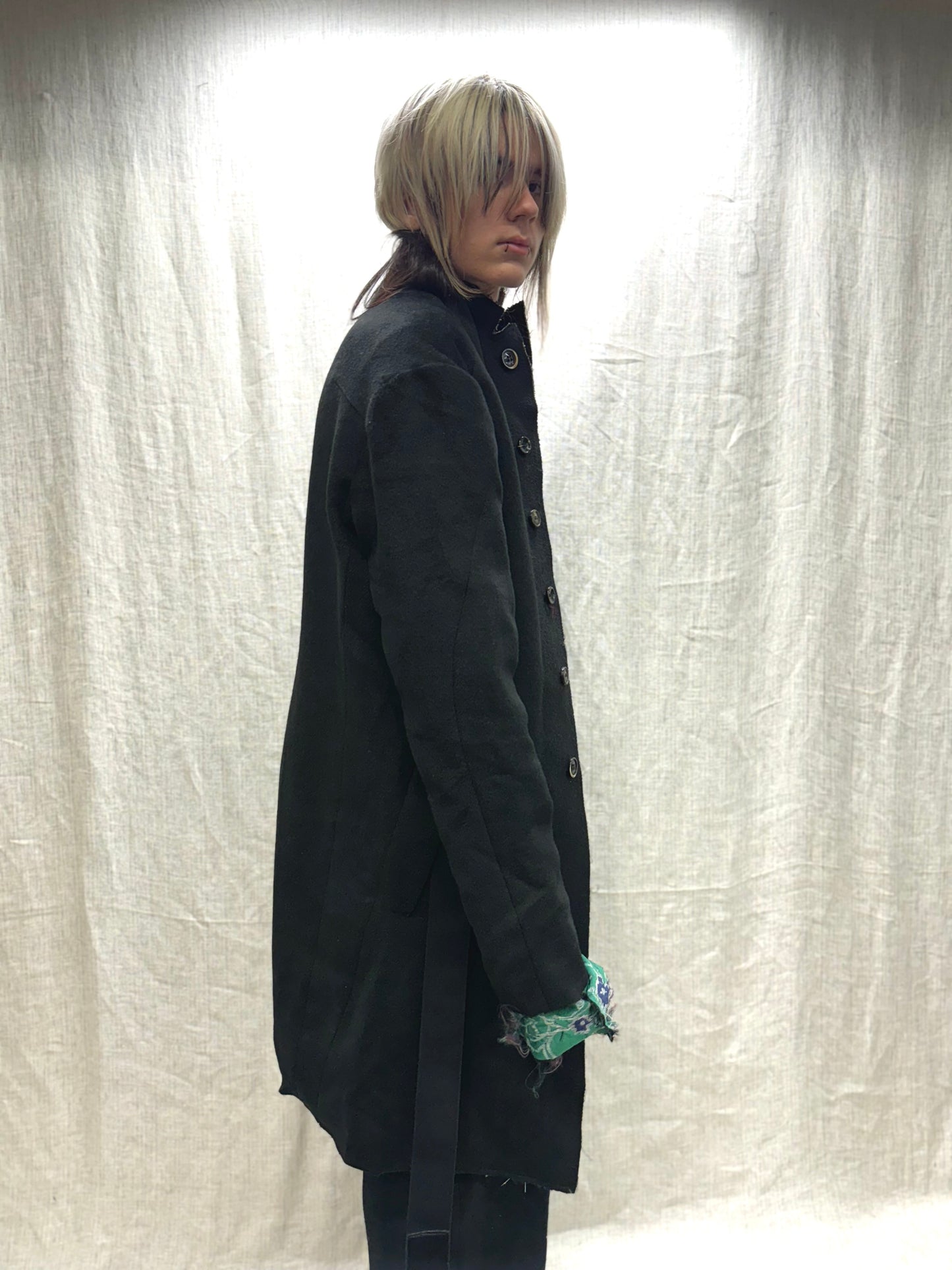 FW24 || PROTOLOGICAL ARCHETYPE LONG COAT || BLACK WOOL