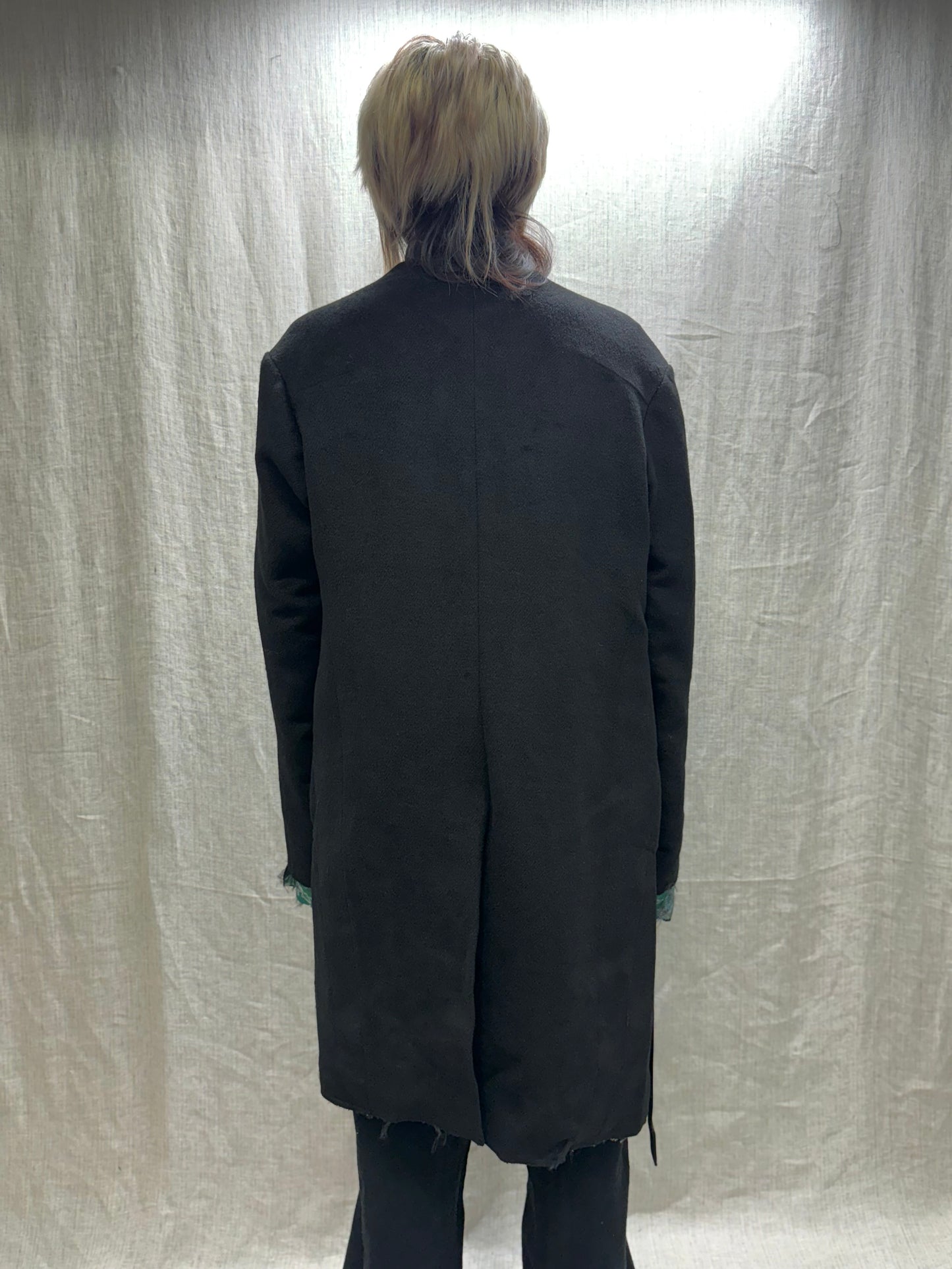 FW24 || PROTOLOGICAL ARCHETYPE LONG COAT || BLACK WOOL