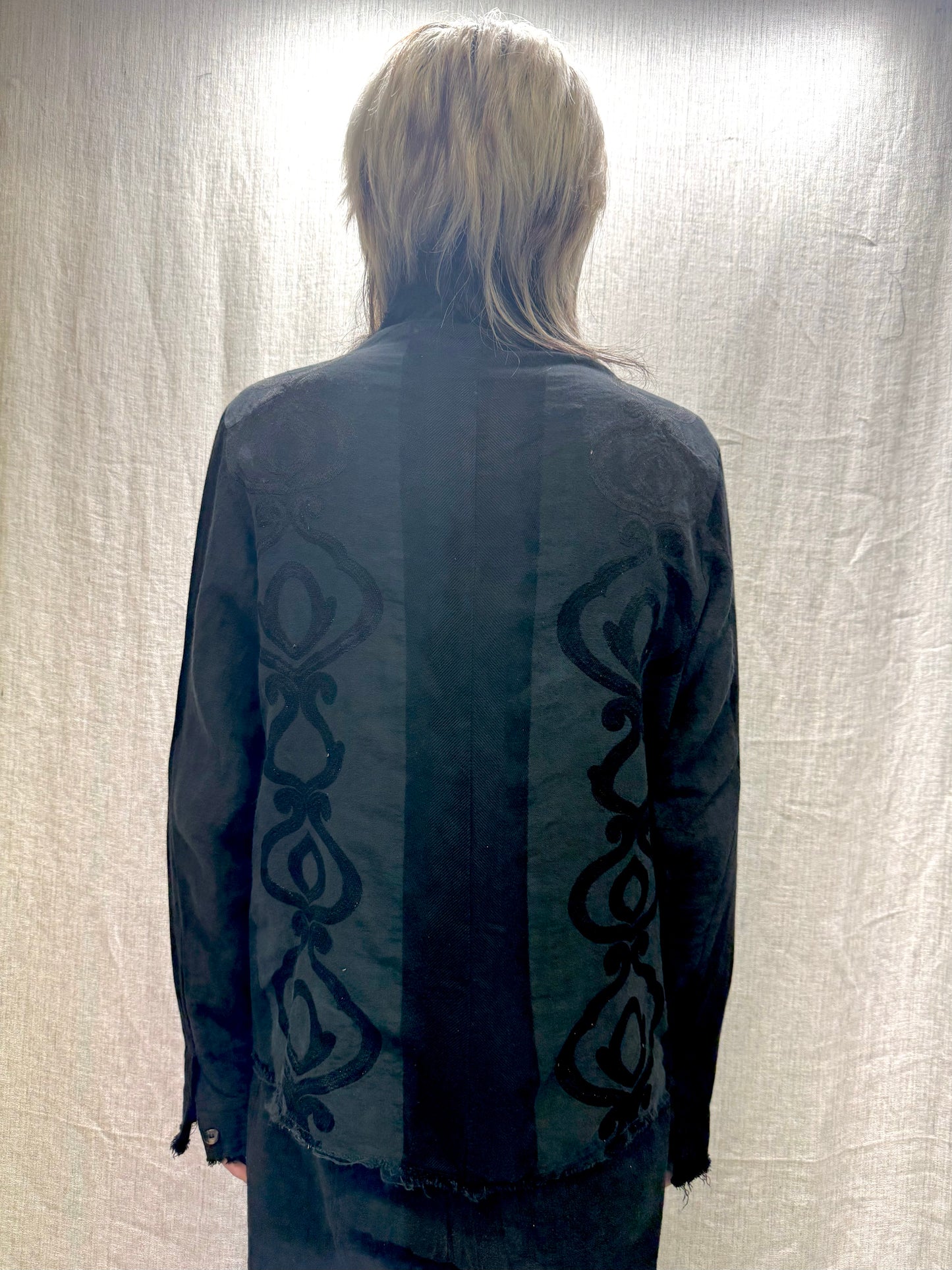 FW24 || PROTOLOGICAL ARCHETYPE EMBROIDERED SHIRT || BLACK