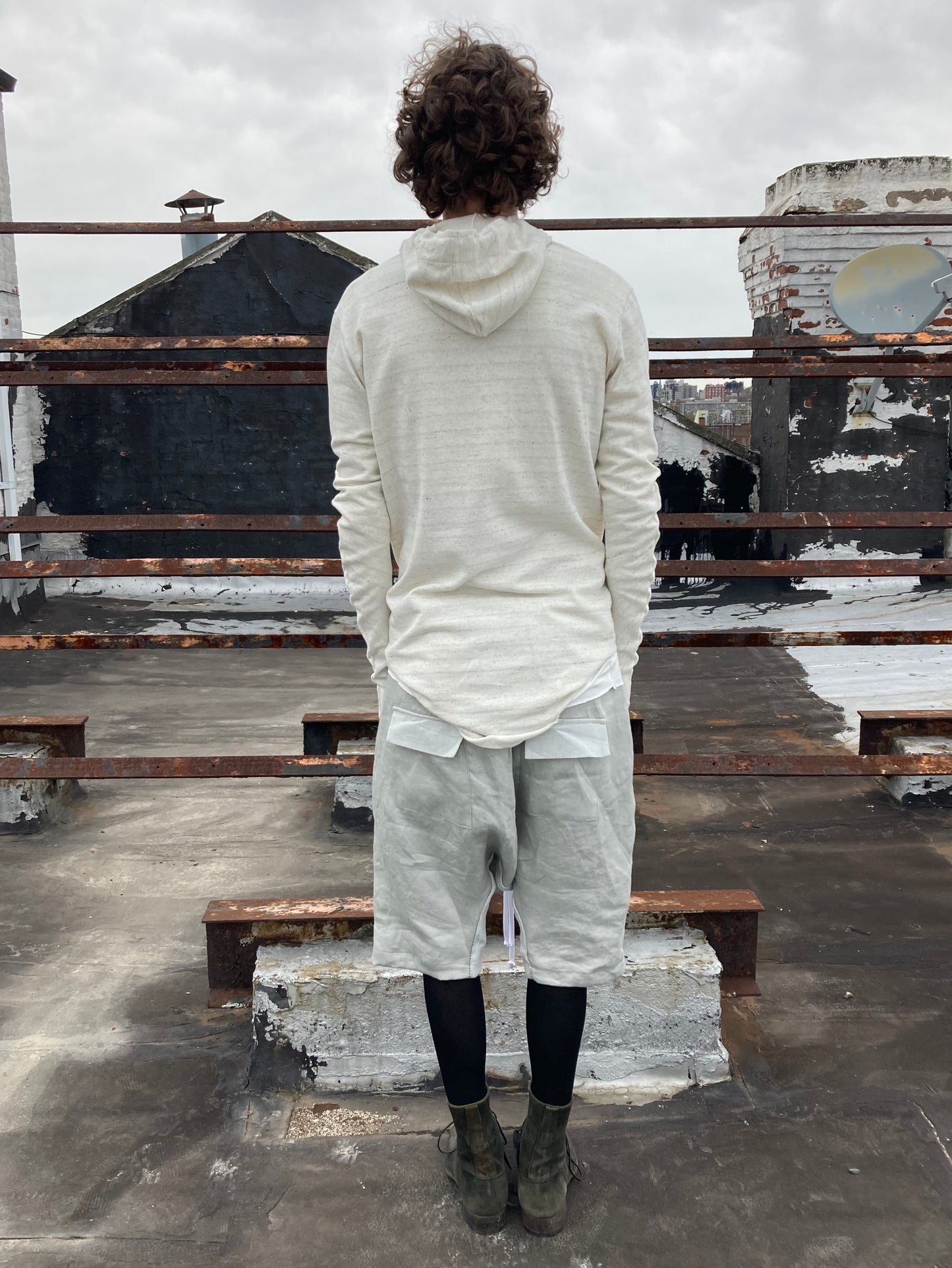 22.1 DNA SLEEVE HOODIE - OFF WHITE