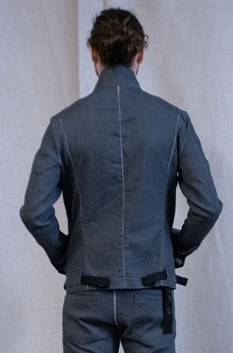 SS23 || OVERLOCKED CLASSIC BORG JACKET || GREY