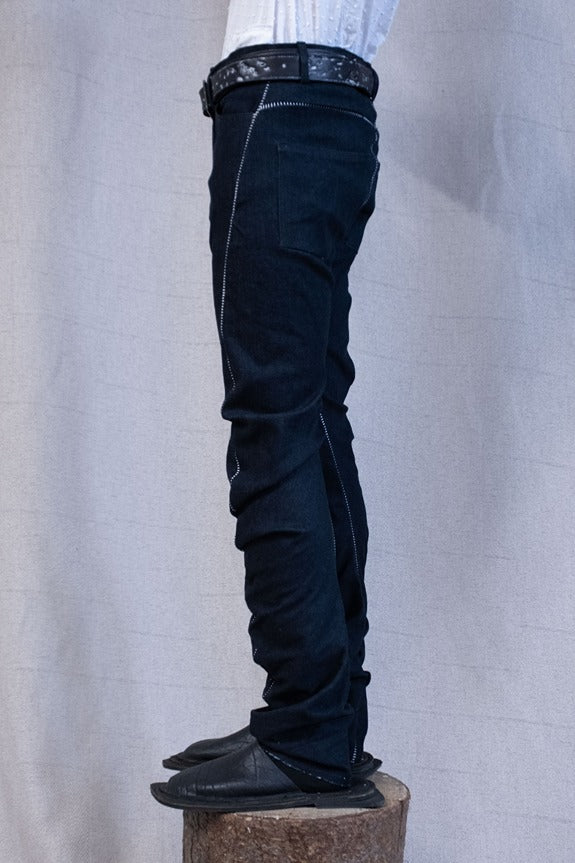 SS23 || OVERLOCKED DNA JEANS - INDIGO BLUE