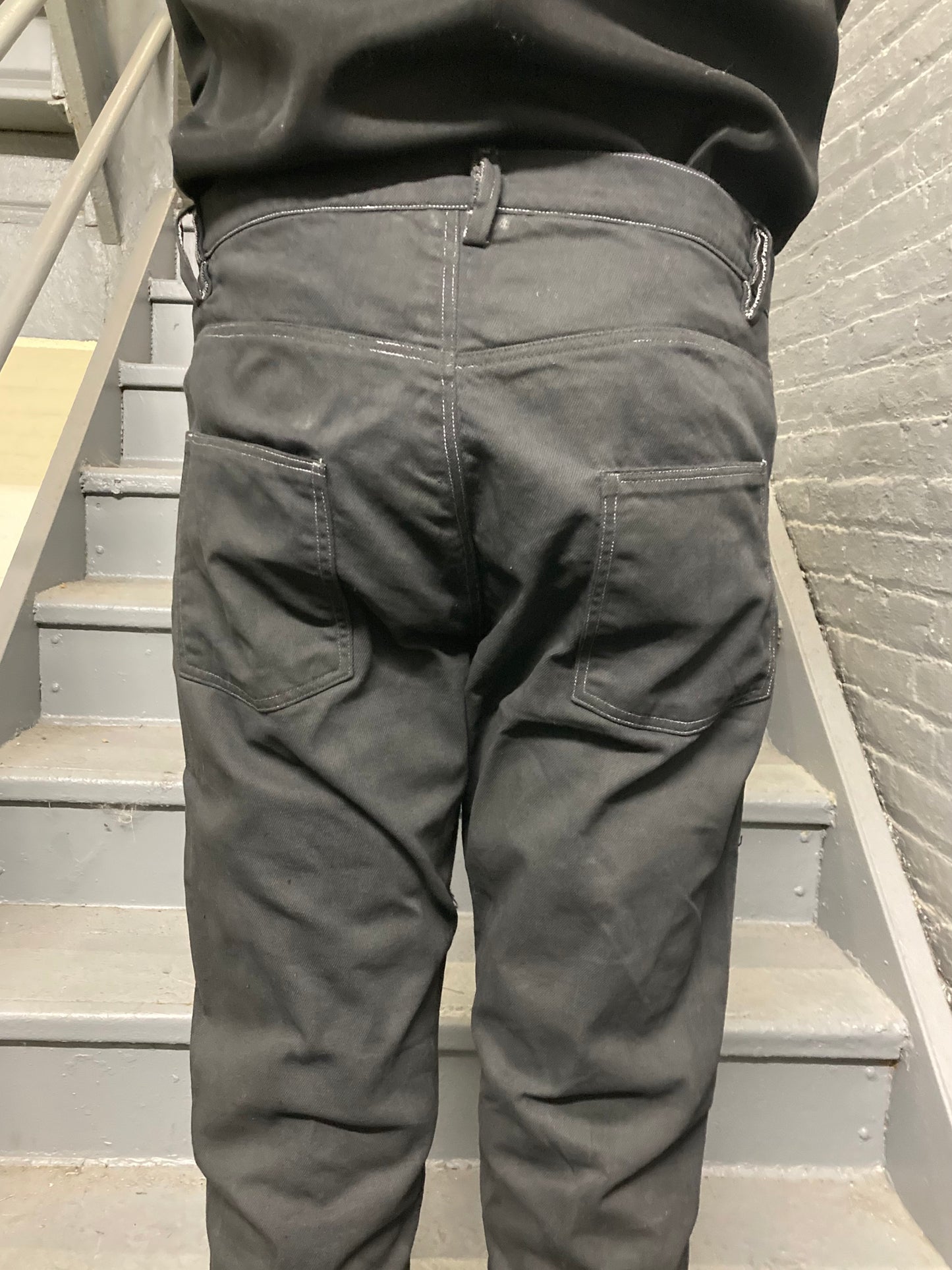 ARCHIVE ADDITIONS - PATCHWORK MUMMIFIED |ZERO| JEANS - OVERDYED + COATED BLACK